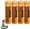 AAA Akku NiMH 550mah 1,2V für Panasonic 4 Stück Wiederaufladbare AAA NiMH Batterien für schnurlose Telefone HHR-55AAABU