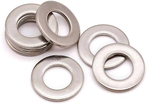 Blue Eyes Rondelle piatte in acciaio inox DIN 125 A2, rondelle per carrozzeria, rondelle piatte in acciaio inox, per viti e dadi e barra filettata (M10, 50)