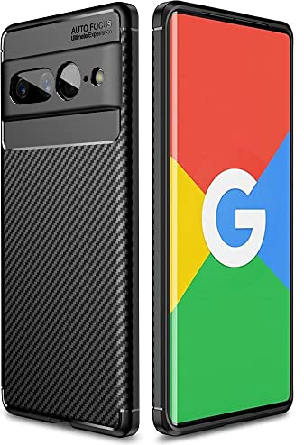 TECHGEAR Pixel 7 Pro Case [CarbonFlex Case] Premium Flexible Soft Shockproof Slim Fit Case Cover with Carbon Fibre Effect Designed For Google Pixel 7 Pro