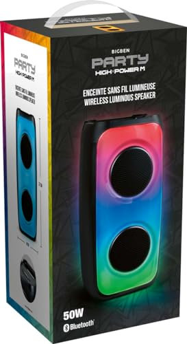 Bigben Enceinte sans Fil Lumineuse Portable – PARTYBTHPM