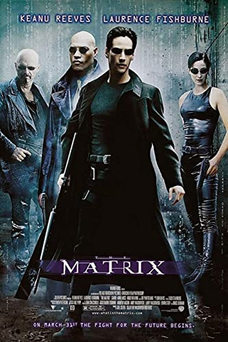 Matrix Poster A1 - Filmkunstposter in verschiedenen Größen für Wohn- oder Schlafzimmerideen. Randlose Kultfilmbilder, klassische ikonische 70er, 80er, 90er Jahre, Vintage-Retro-Wanddekoration, Bilder