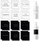 24Pcs Waterproof Bottle Labels, GLADFRESIT Bathroom Dispenser Label Stickers for Hand Soap, Lotion, Shampoo and Conditioner - Removable Label Stickers