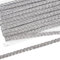 FINGERINSPIRE 18 m Metallischer Zopf Spitzenbesatz 11 mm Breit Filigranes Gewelltes Spitzenband Silberne Verzierung Spitzenbesatz Band Für Selbstgemachte Kleidung Dekoration Nähzubehör