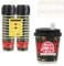 filcup Kaffeebecher to go Doppelwandiger, Einwegbecher 20er Set mit Stopper - Weihnachts Glühweinbecher 240 ml - Ideal für Glühwein- Kerzenbecher
