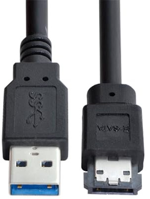 NFHK USB 3.0 zu Power Over eSATA DC5V Adapter USB 2.0 auf HDD/SSD/ODD eSATAp Konverter