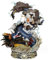 One Piece GK Fifth Gear Nika Ruffy VS Beasts Kaido 23 cm/9 Zoll Anime-Charaktermodell Statue Sammlerstücke Dekorationen Geschenke Geeignet für Anime-Fans