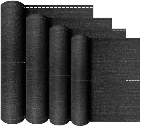 LZQ Schattiergewebe 150 g/m² Zaunblende, Sichtschutz HDPE Gewebe, UV-stabilisiert, wetterfest (Anthrazit, 1,8 x 10 m)