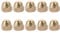 10Pcs M8 M10 M12 Hex Cap Nuts Brass Nuts Brass Tone Dome Nuts Acorn Cap Nuts(M8)