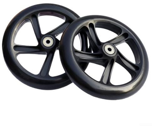 ZYWUOY Geräuscharme Polyurethan-Rollen für Roller, Rollwagen, Rollschuhe, perfekt für verschiedene Größen (200 mm x 40 mm, durchscheinend)