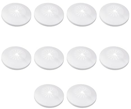 BOPRKTM 10 Pièces Colliers de Tuyau de Radiateur Couvercle Blanc Solide Pipe Plastique Décoration Cache Tuyaux Plomberie pour Tuyau de Chauffage D'eau 10-25mm Rosace de Radiateur