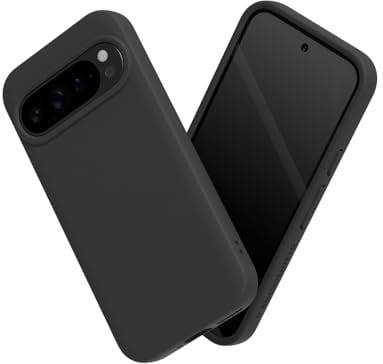RhinoShield Funda Compatible con [Pixel 9/9 Pro] | SolidSuit - Carcasa Fina y amortiguadora con Acabado Premium - Protección contra caídas de 3,5 Metros - Negro