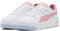 PUMA Carina Street JR Sneaker, White-PINKSCAPE-Exotic RED, 37 EU