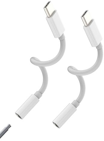 Adaptateur USB C Jack Vers Casque 3.5mm (Lot De 2)pour IPhone 16 15 Pro Compatible Avec Samsung Galaxy S23 S24 Pour IPad10 Ecouteur Prise Cable Audio Pour Apple Type C AUX Connecteur Téléphone Voiture