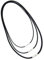 DILUSILK 3PCS Leather Necklace Set, 45cm, 50cm, 70cm Adjustable Leather Cord Necklaces for Men & Women, Waterproof & Durable Jewelry for All Outfits
