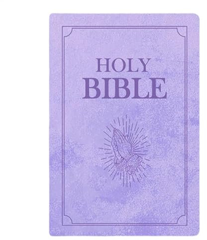 Vgvgaj Gemütliches Heilige Bibel-Kissen im Buchform - Aufklappbares Plüsch Holy Bible Plushie 33x22.3 cm - Purple