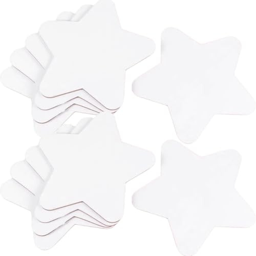 Lurrose Star Ölgemälde Tafel für Schüler, 10 Stück, Baumwolle | Fasermaterial, Weiß, für Öl und Acrylmalerei, Praktische Mehrfachpackung für Kunstprojekte