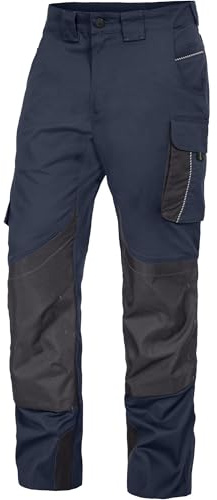 Leibwächter Dynamic Line Arbeitshose Herren Stretch, Bundhose mit Knieverstärkung, Atmungsaktive Arbeitskleidung mit Oxford-Knietaschen für Handwerk, Montage und BAU