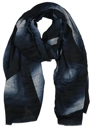 Lumberjack Damen Schal aus weicher Viskose, geometrisches Ombré-Muster, elegant & warm, inkl. Geschenkbox