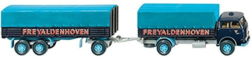 Wiking 041602 Pritschenhängerzug (MAN Pausbacke) Spur H0 1:87