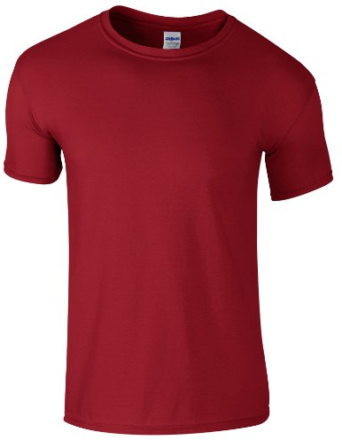 Gildan Mens Short Sleeve Soft-Style T-Shirt (M) (Cardinal)