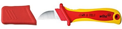 WIHA 38798 - Cuchillo pelacables SB 246-80 Cable Stripping Knife VDE Ref. 24680SB