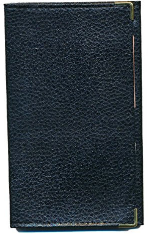 Syl'la Porte Carte Grise et Papier Voiture en Cuir pour Femme ou Homme Noir