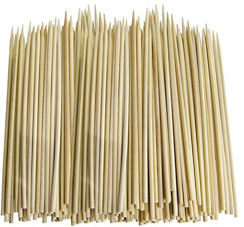 Vorteilspackung 500 Stück x 15 cm Bambusspieße, ideal für Grill, Kebabs, Obst, Schokoladenbrunnen und Fondue