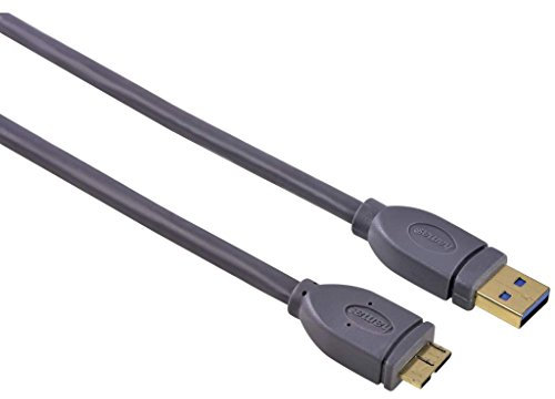 Hama HQ 3 m USB 3.0 Câble USB Micro B mâle Micro USB or Blindage pour PC HDD HUB