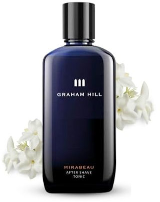 GRAHAM HILL Mirabeau Tonico dopobarba da uomo, con estratto di fico d'india, allantoina e menta fresca, calma e idrata, dopobarba vegano da uomo, 100 ml