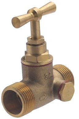 Robinet Mâle Mâle 20x27 (3/4) à purges + bouchon de purge NOYON & THIEBAULT