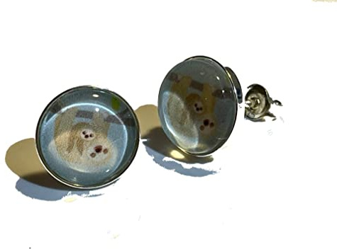 Faultier 925 Sterling Silber 10mm Ohrringe Ohrstecker