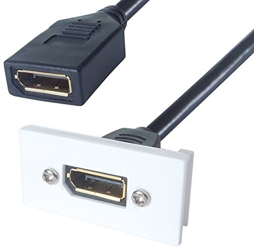 kenable Faceplate Module DisplayPort v1.2 DP Female Socket Panel Mount [DisplayPort Socket]