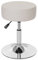 Mendler Hocker HWC-C22, Sitzhocker Schminkhocker, höhenverstellbar Ø 35cm - Kunstleder, Creme