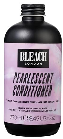 Bleach London Pearlescent Conditioner - Vegan & PETA-Approved - Iridescent Purple Toning Formula, for Blonde Hair, Fights Brassiness, Achieve a bright Blonde Tone - Paraben-free - (250 ml)