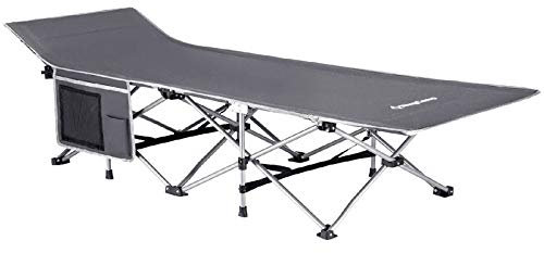 JRP Klappbett,Ultraleicht Tragbar Individuell Mittagspause Bett Feldbett Seitwärts Drehen/grau / 190 * 68 * 48CM