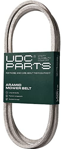 UDC Parts GX20006 Courroie d'entraînement en aramide pour UC30568 John Deere 115 125 155C D110 D125 D130 D140 D160 D170 L108 L110 L1111 L118 L120 L130 LA115 LA120 LA130 LA135 LA145 LA175