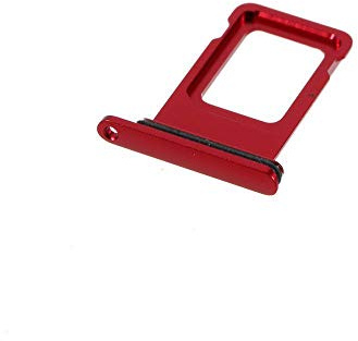 jbTec SIM-Tray kompatibel mit Apple iPhone 11 - Kartenhalter Single Slot Schlitten Rahmen Simkarte Holder Rot
