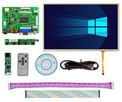 Skylarpu IPS de 10.1 pulgadas para monitor Rasp Berry Pi 1280x800 TFT EJ101IA-01G HD LCD pantalla táctil placa de controlador remoto HD MI 2AV VGA