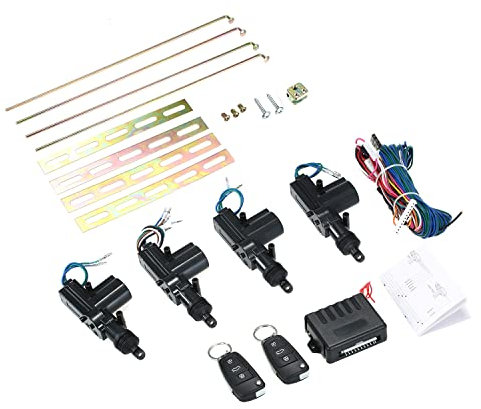 Shkalacar 12V Zentralverriegelung Universal fürs Auto mit 2 Fernbedienungen und Trunk Pop