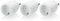 DELTACO Smart Home SH-P01-3P – Pack de 3 Prises connectées Wi-FI 2.4GHz 802.11b/g/n - Blanche