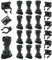 OMIdeas 12 patas + 6 clips de plástico de altura ajustable para armario de cocina con zócalo con soporte de fijación