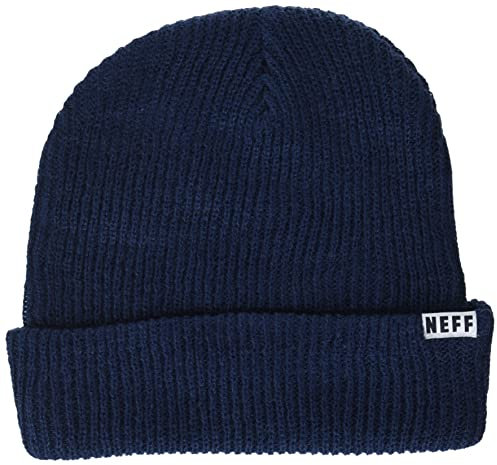 Neff Herren Fold-2 Beanie-Mütze, Marineblau, Einheitsgröße
