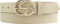 BELTINGER Damen-Gürtel EMIL aus Vollrindleder 3 cm | Schmaler Ledergürtel für Damen 30mm | Gold glänzend | Beige 90cm