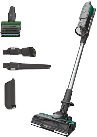 Hoover Cordless Pet Vacuum Cleaner, Powerful 60 min runtime/2 batteries, Anti-Twist Brush, Led lights, 5 YR Warranty, Green [HF9]