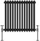 Blümme Traditional Radiator 2 Column Central Heating Bathroom Radiator Cast Iron Style Black 600 x 605mm