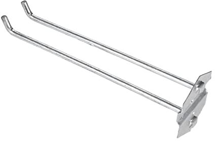 Wandhaken, Wandaufhänger, Garderobenhaken, Türhaken, 5 Stück, Wandmontage, Lochbretthaken, Stahlanhänger, 2 Köpfe für Hammer/Zangen, 100/150/200 mm, abgewinkelt, Aufhängewerkzeug, Aufbewahrungsplatte,