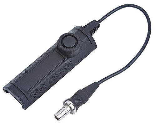 QIRUIMY Interrupteur Double Fonction Tactique M300 M600 Lampe de Poche,Pistolet à gaz de Rail picatiny 20 mm Contrôle Constant/instantané (Noir)
