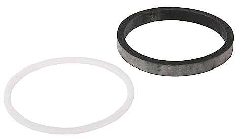 Sanitop-Wingenroth Dichtungssatz für Spülkasten, 2-teiliges Set, Dichtungssortiment, Gummidichtungen, Kunststoffdichtungen, Schwarz/Weiß, 251792