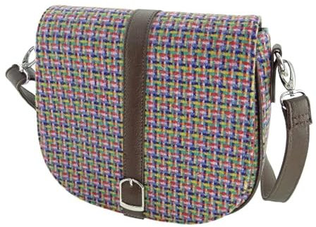 Kilts Wi Hae Jazzy Tweed Handtasche aus Harris-Tweed, mehrfarbig, mehrfarbig, Medium