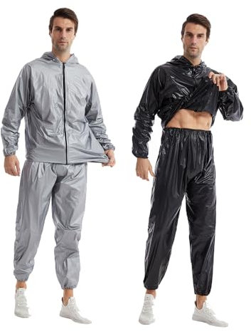 DawnBreak Black L Trajes de Sauna, Negro, Large Unisex Adulto